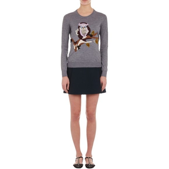 Dolce & Gabbana Owl Appliqué Crystal Studded Sweat - Picture 1 of 6